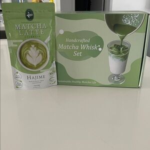 Matcha Latte and Whisk Set - Green